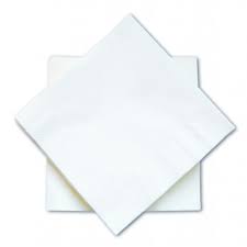 servietten wit 1 laag 33 x 33cm B2-100