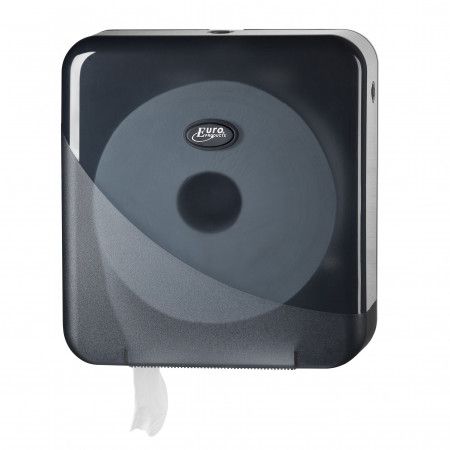 mini dispenser toiletrolhouder zwart 1 st