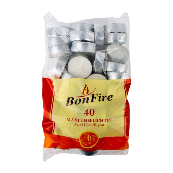 Bonfire - Maxi Theelichtjes 10u brandtijd - 40st